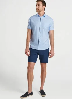Peter Millar Sport Shirts|Geo Petals Performance Poplin Sport Shirt