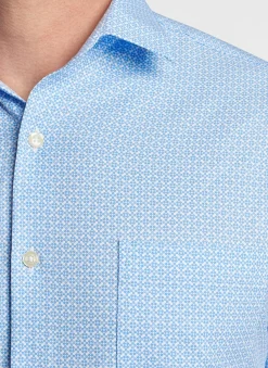 Peter Millar Sport Shirts|Geo Petals Performance Poplin Sport Shirt