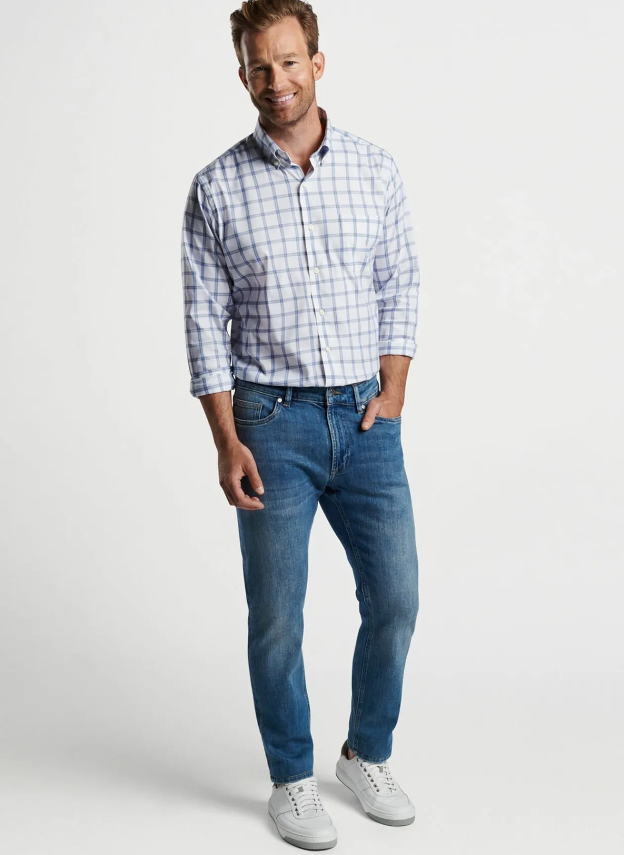 Peter Millar Sport Shirts|Gorham Crown Lite Cotton-Stretch Sport Shirt