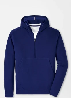 Peter Millar Pullovers & Hoodies|Grid Performance Half-Zip Hoodie