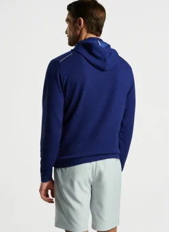 Peter Millar Pullovers & Hoodies|Grid Performance Half-Zip Hoodie