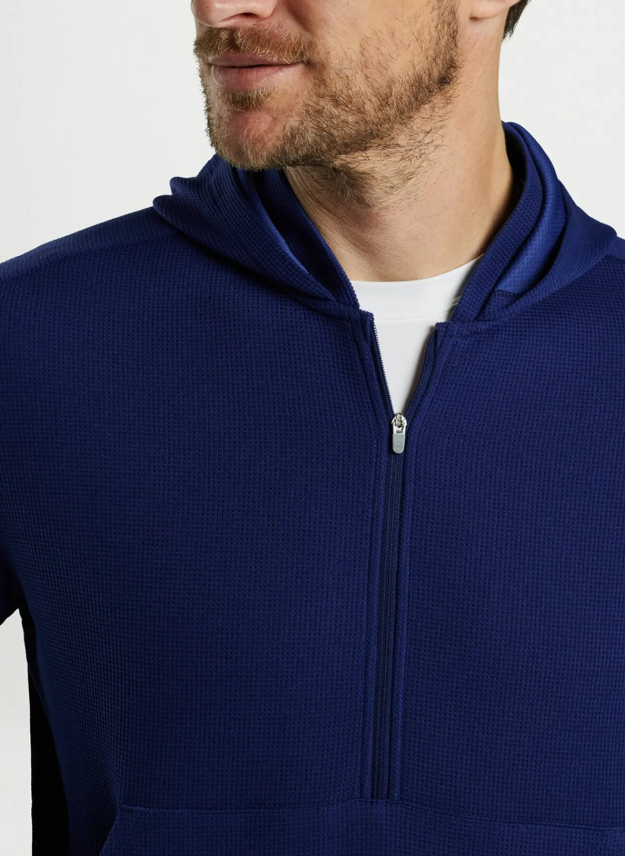 Peter Millar Pullovers & Hoodies|Grid Performance Half-Zip Hoodie