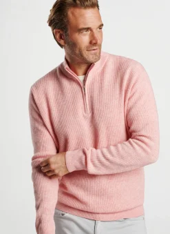 Peter Millar Pullovers & Hoodies|Harbour Cashmere Linen Quarter Zip