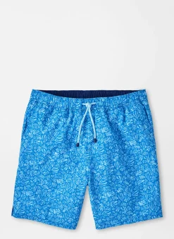 Peter Millar Swim Trunks|Henri Botanical Swim Trunk