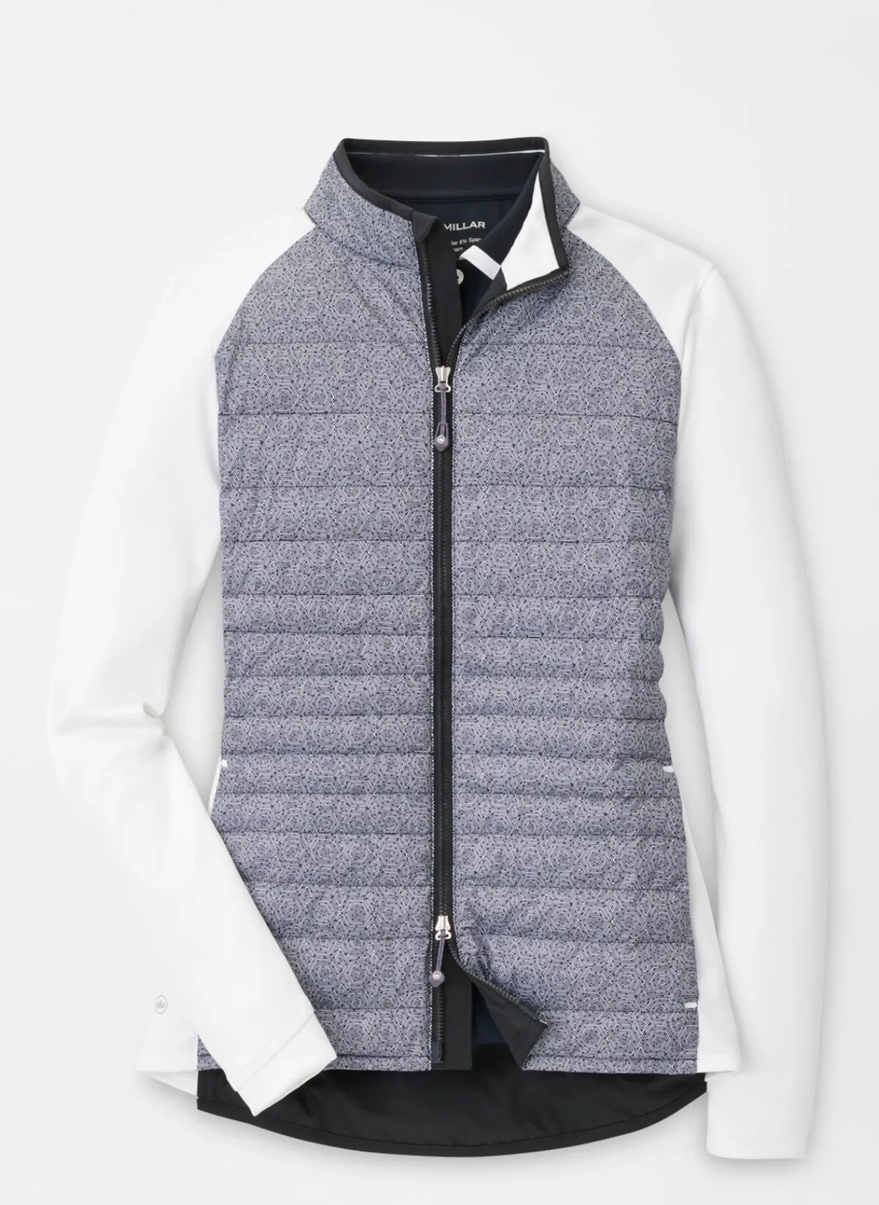 Peter Millar Women'S Golf Outerwear|Hexagons Print Merge Hybrid Jacket