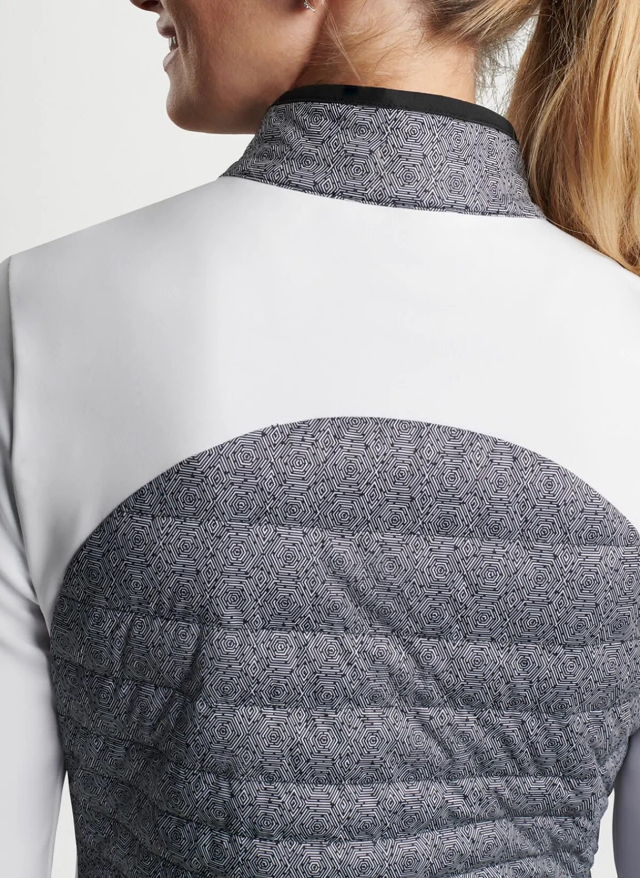 Peter Millar Women'S Golf Outerwear|Hexagons Print Merge Hybrid Jacket
