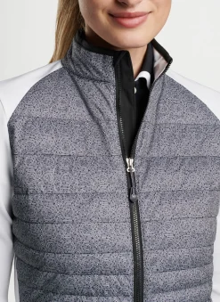 Peter Millar Women'S Golf Outerwear|Hexagons Print Merge Hybrid Jacket
