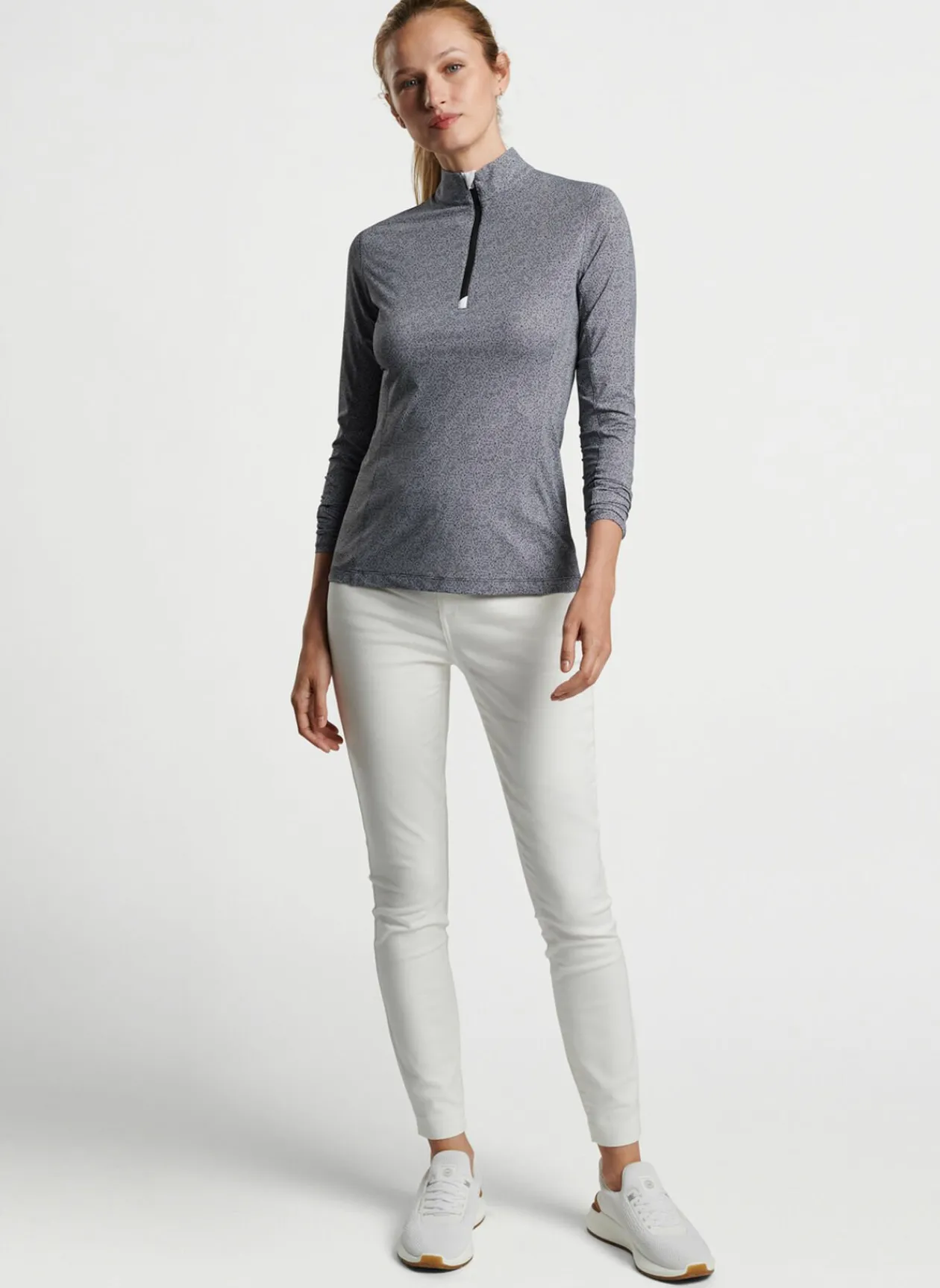 Peter Millar Pullovers & Layers|Hexagons Print Sun Shirt