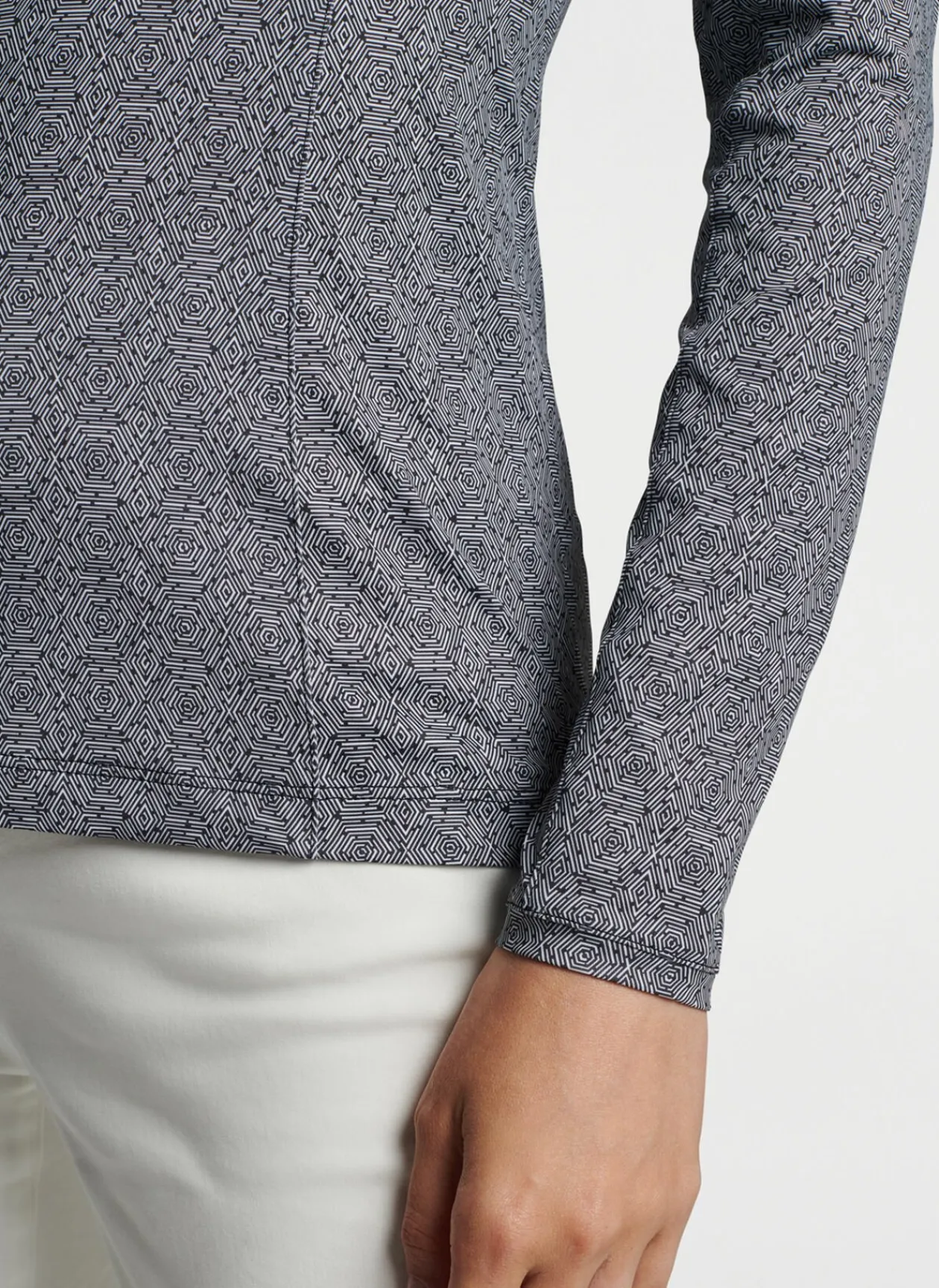 Peter Millar Pullovers & Layers|Hexagons Print Sun Shirt