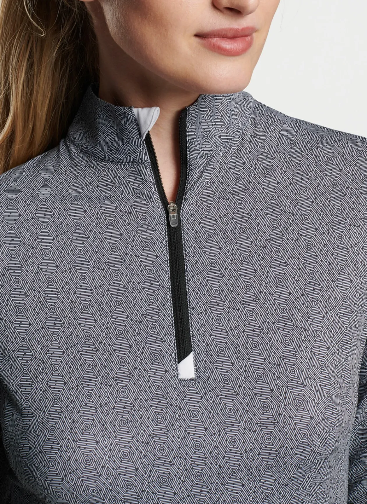 Peter Millar Pullovers & Layers|Hexagons Print Sun Shirt