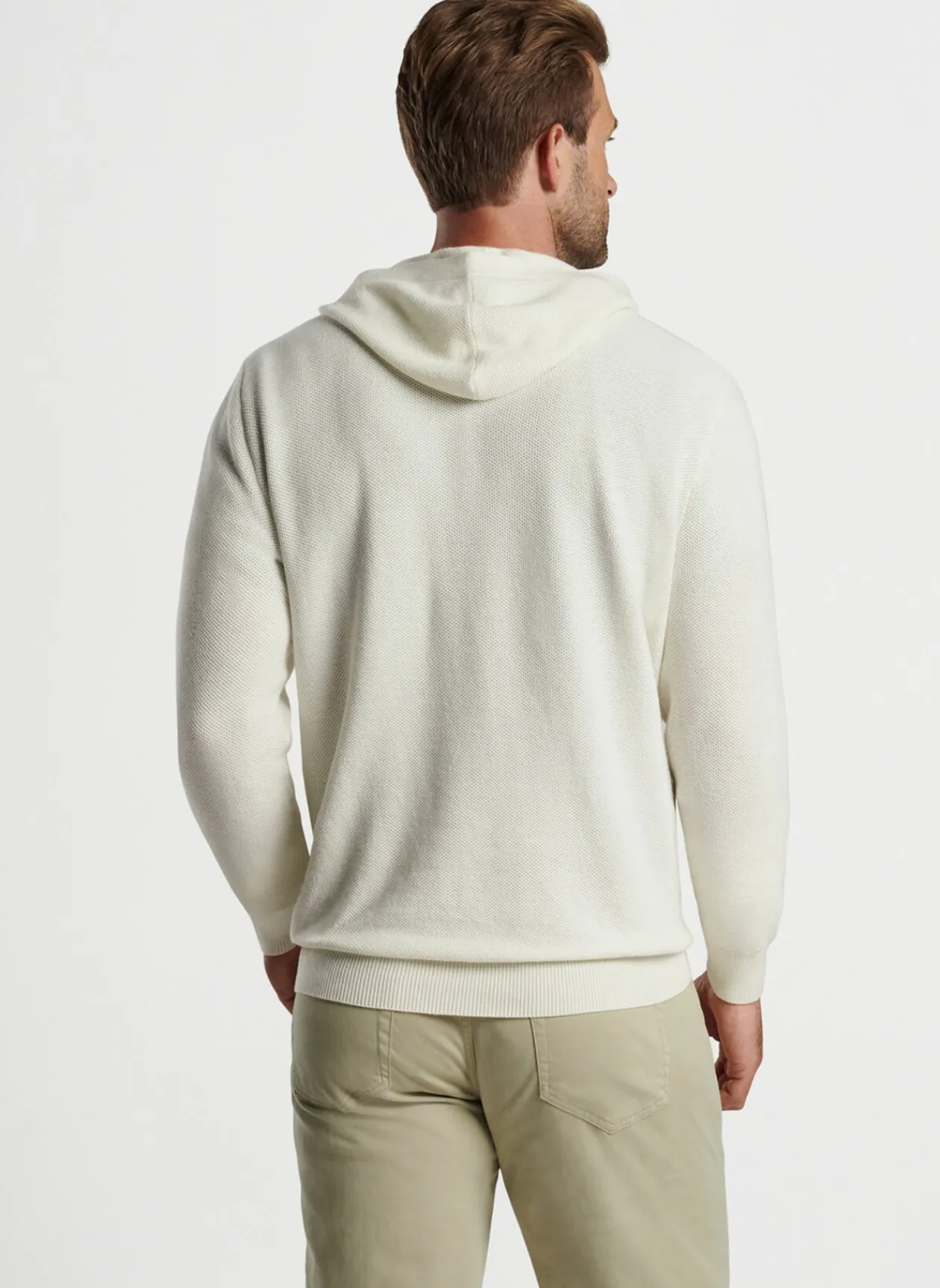 Peter Millar Pullovers & Hoodies|Hickory Henley Hoodie Sweater