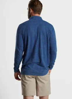 Peter Millar Pullovers & Hoodies|Indigo Knit Quarter-Zip