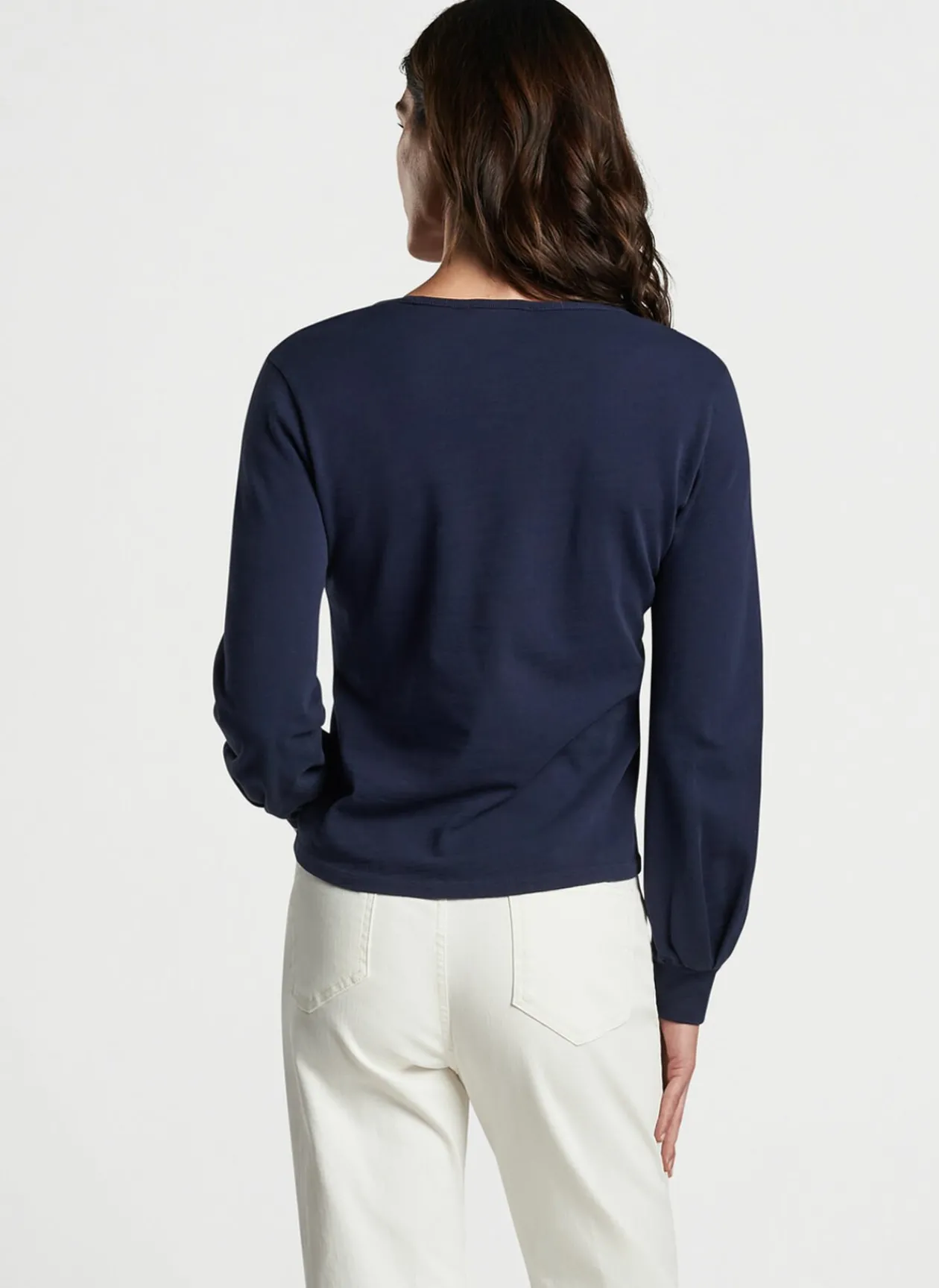 Peter Millar Polos & Shirts|Kate Long-Sleeve Scoop Neck Henley