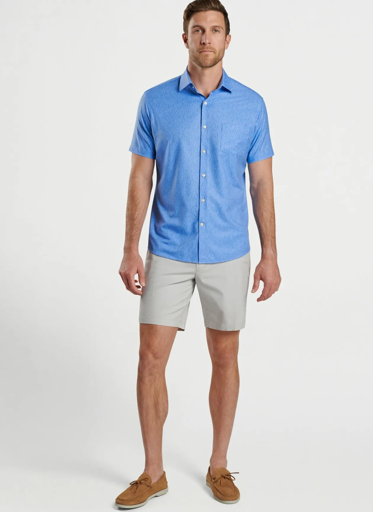 Peter Millar Sport Shirts|Kayaks Performance Poplin Sport Shirt