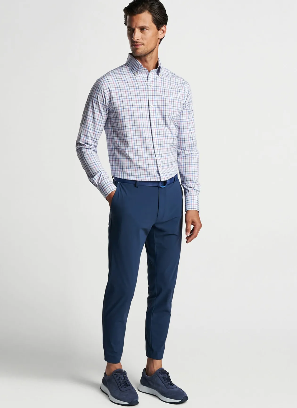 Peter Millar Sport Shirts|Kimball Performance Poplin Sport Shirt