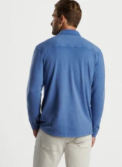 Peter Millar Sport Shirts|Lava Wash Fleece Knit Shirt Jacket