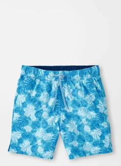 Peter Millar Youth|Linework Monstera Youth Swim Trunk