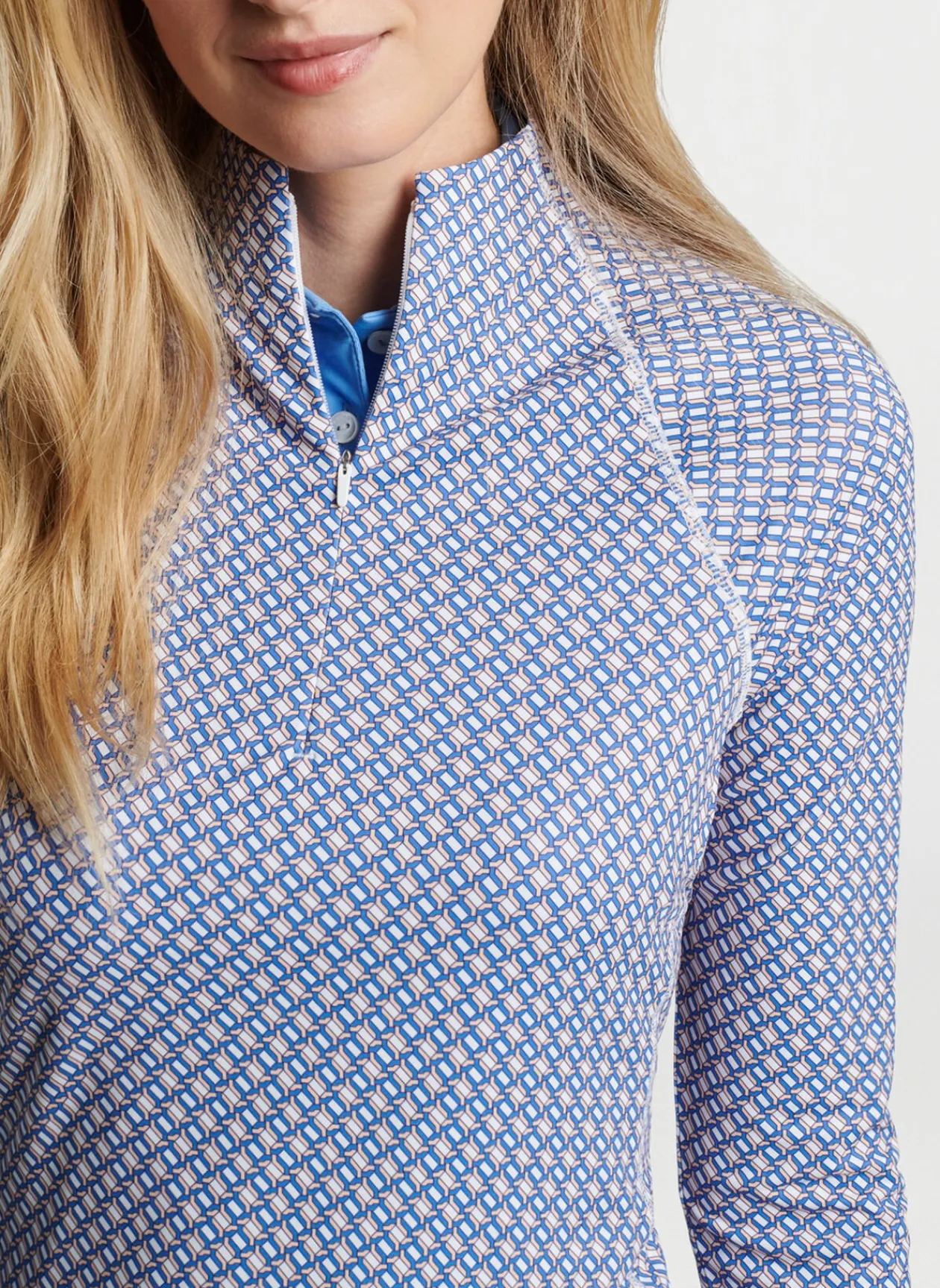 Peter Millar Pullovers & Layers|Links Print Raglan Sleeve Perth Layer