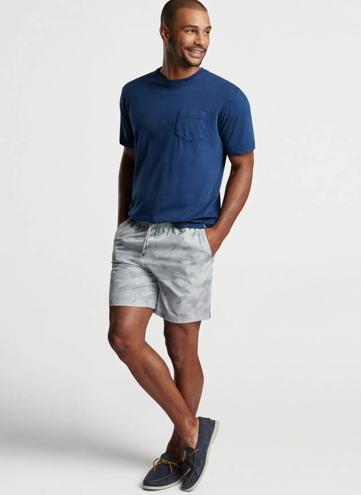Peter Millar Swim Trunks|Logo Camo Swim Trunk