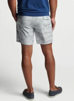 Peter Millar Swim Trunks|Logo Camo Swim Trunk