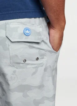 Peter Millar Swim Trunks|Logo Camo Swim Trunk