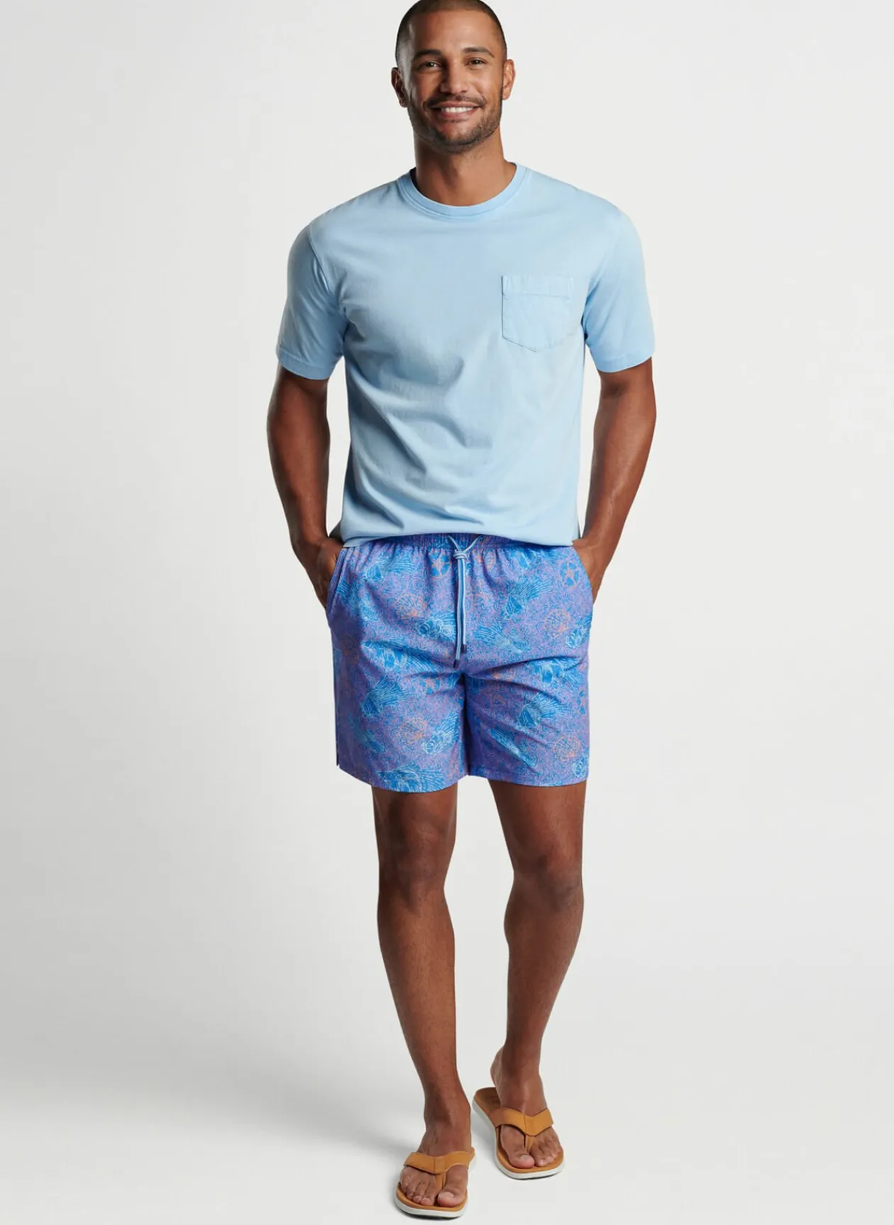 Peter Millar Swim Trunks|Making Waves Swim Trunk