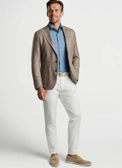 Peter Millar Sport Coats|Mason Windowpane Soft Jacket