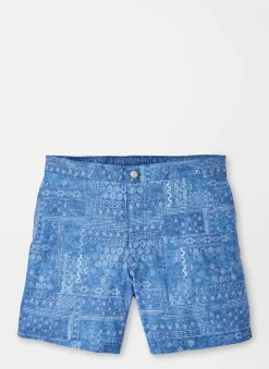 Peter Millar Swim Trunks|Patchwork Tile Swim Trunk