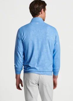Peter Millar Pullovers & Hoodies|Perth Shadow Stripe Floral Performance Quarter-Zip