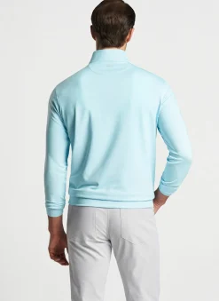 Peter Millar Sun Protection Apparel|Perth Sugar Stripe Performance Quarter-Zip