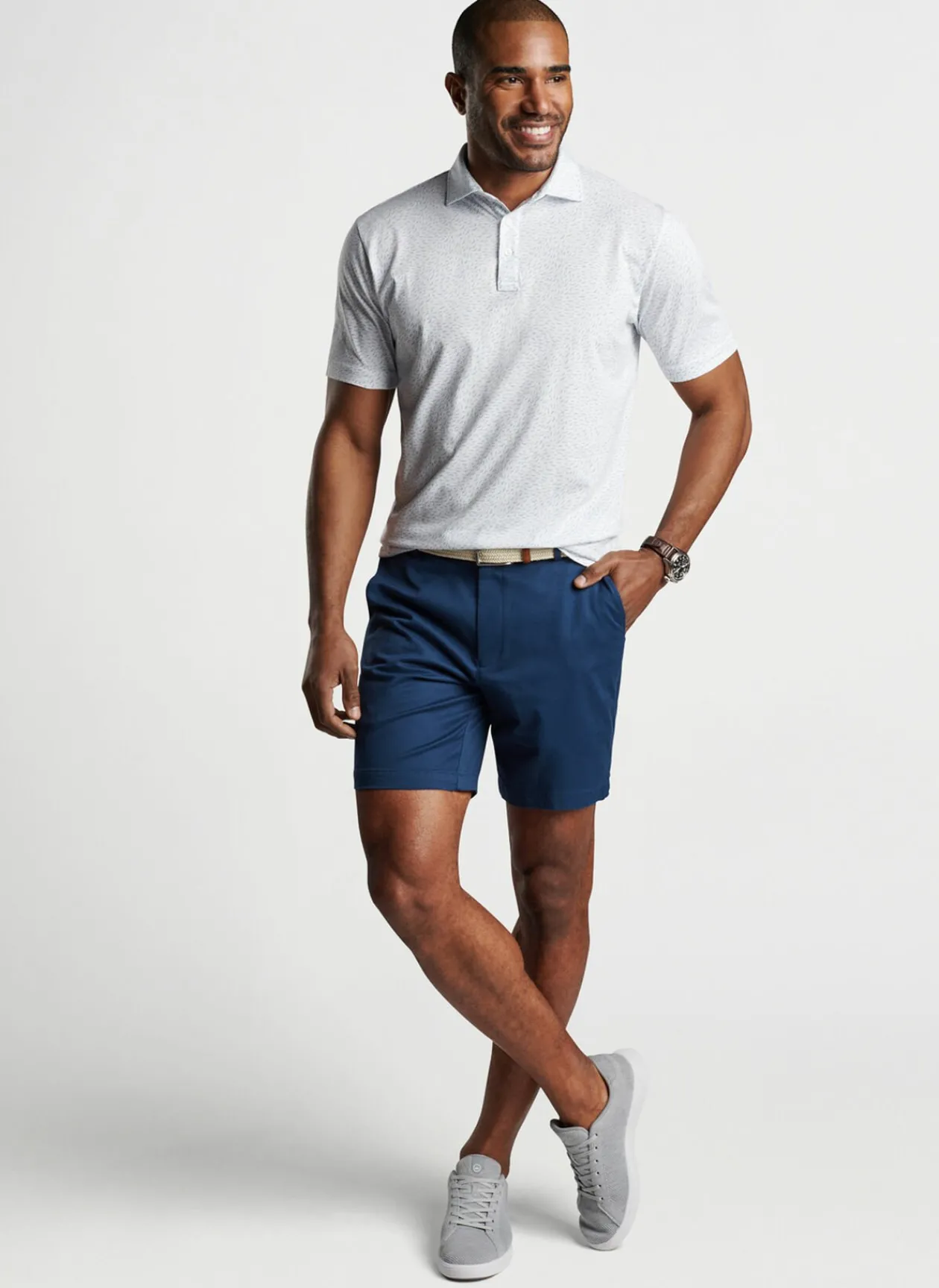 Peter Millar Polos|Pilot Mill Air Traffic Short-Sleeve Polo