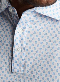Peter Millar Polos|Pilot Mill Sip And Slice Short-Sleeve Polo