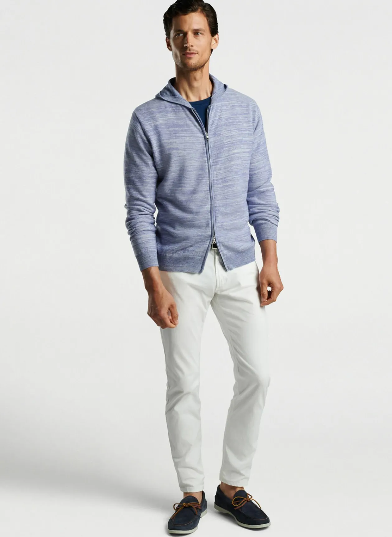Peter Millar Sweaters|Ravello Full-Zip Hoodie Sweater
