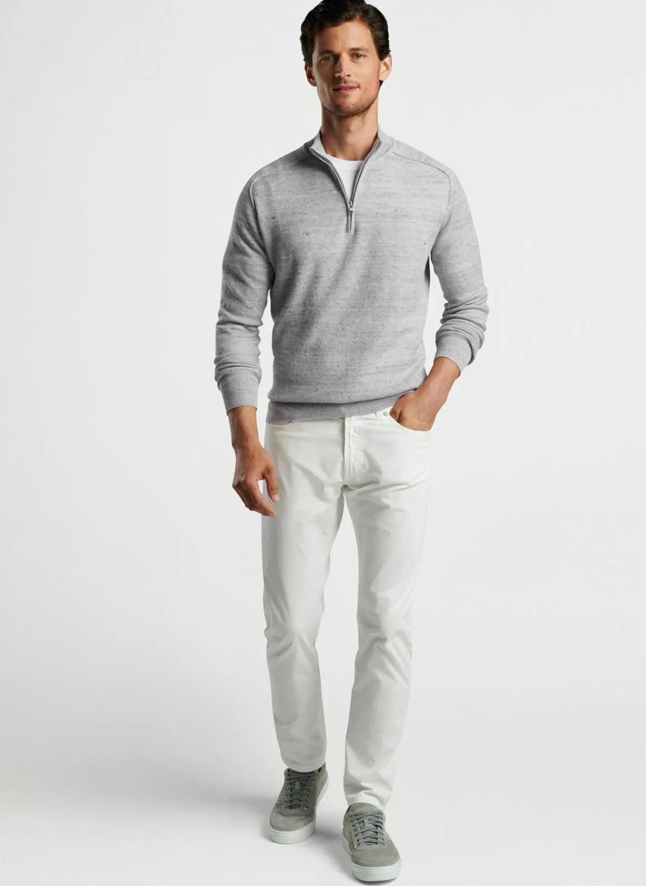 Peter Millar Pullovers & Hoodies|Rockport Quarter-Zip Sweater