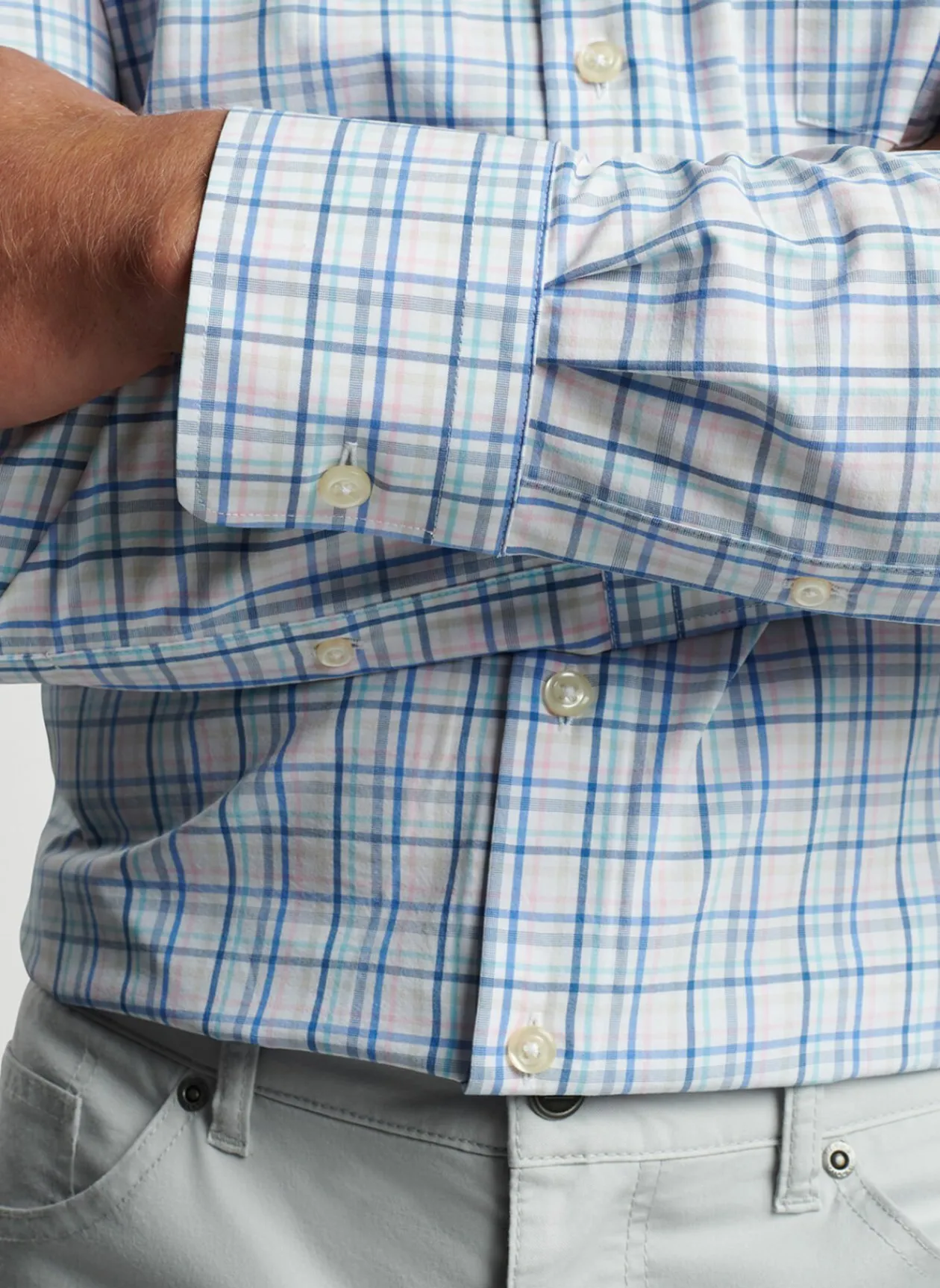 Peter Millar Sport Shirts|Roxbury Performance Poplin Sport Shirt
