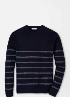 Peter Millar Sweaters|Sampson Striped Crewneck Sweater
