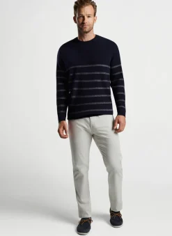 Peter Millar Sweaters|Sampson Striped Crewneck Sweater