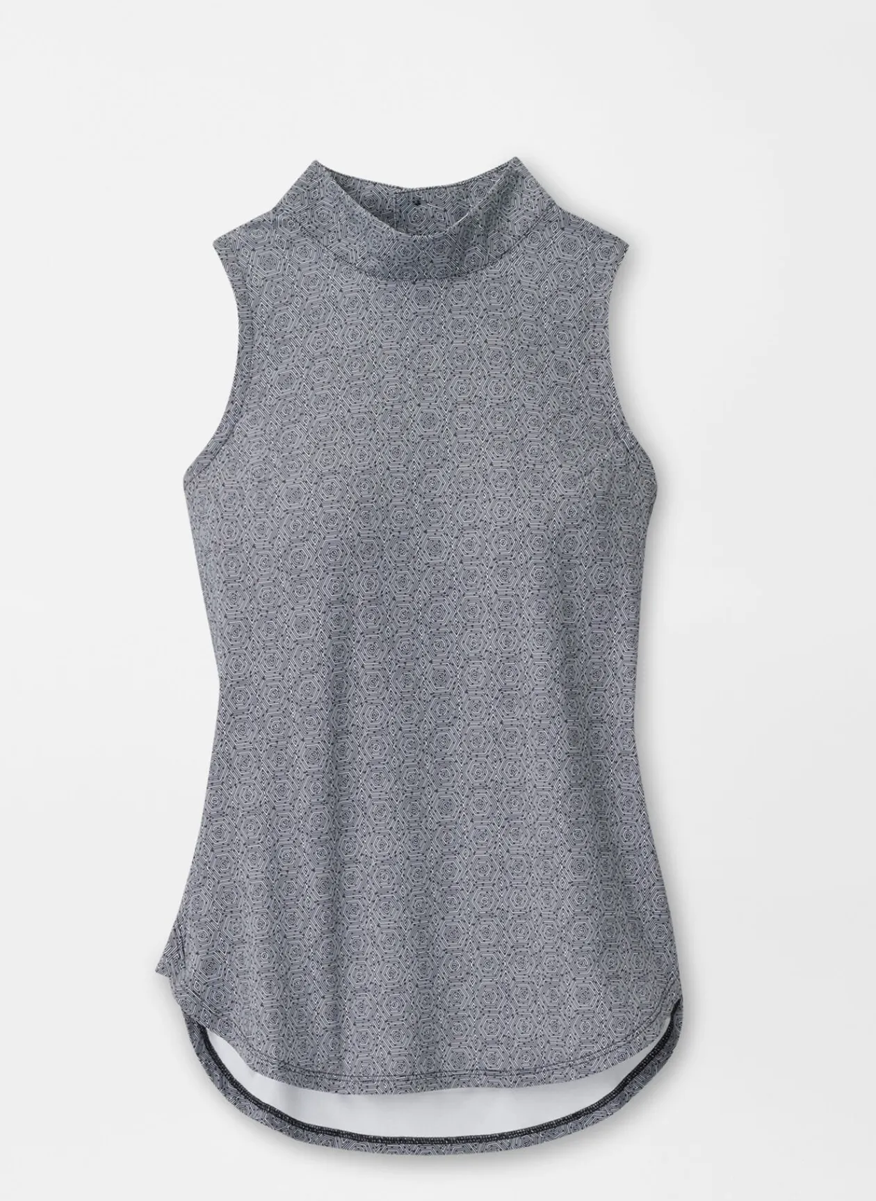 Peter Millar Polos & Shirts|Scottie Hexagons Print Sleeveless Mock Neck Shell
