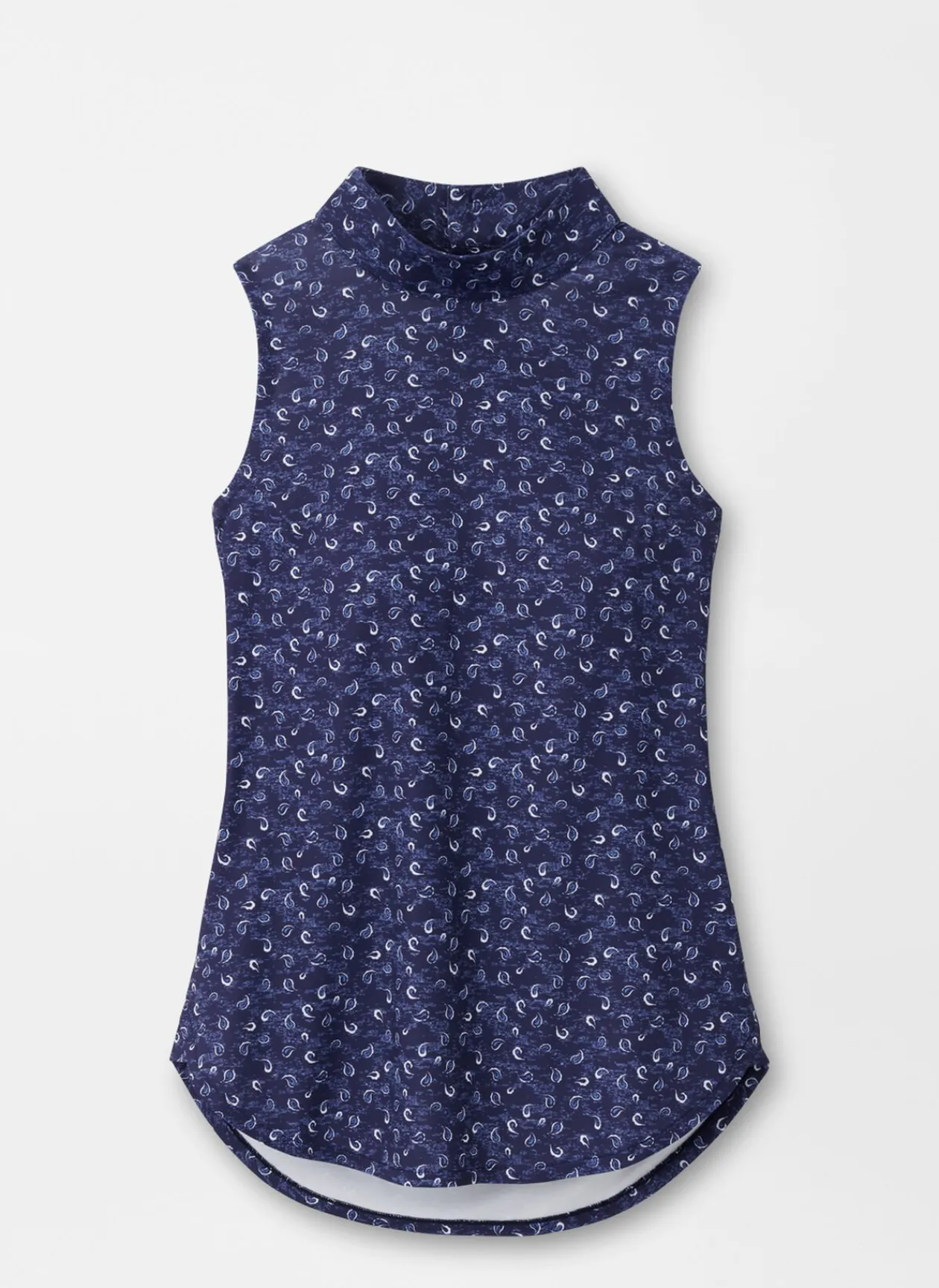 Peter Millar Polos & Shirts|Scottie Tossed Paisley Print Sleeveless Mock Neck Shell