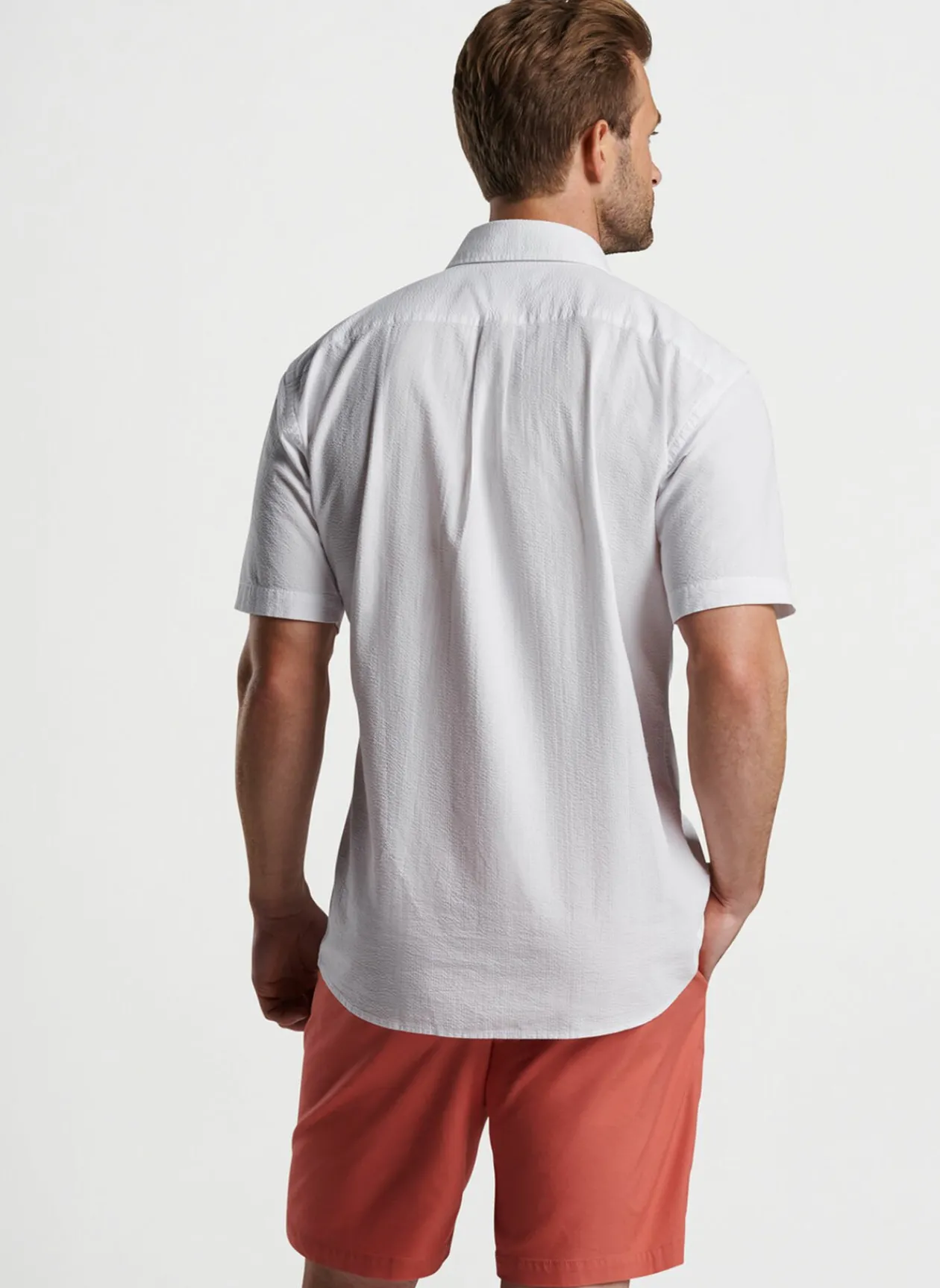 Peter Millar Sport Shirts|Seaward Seersucker Cotton Sport Shirt