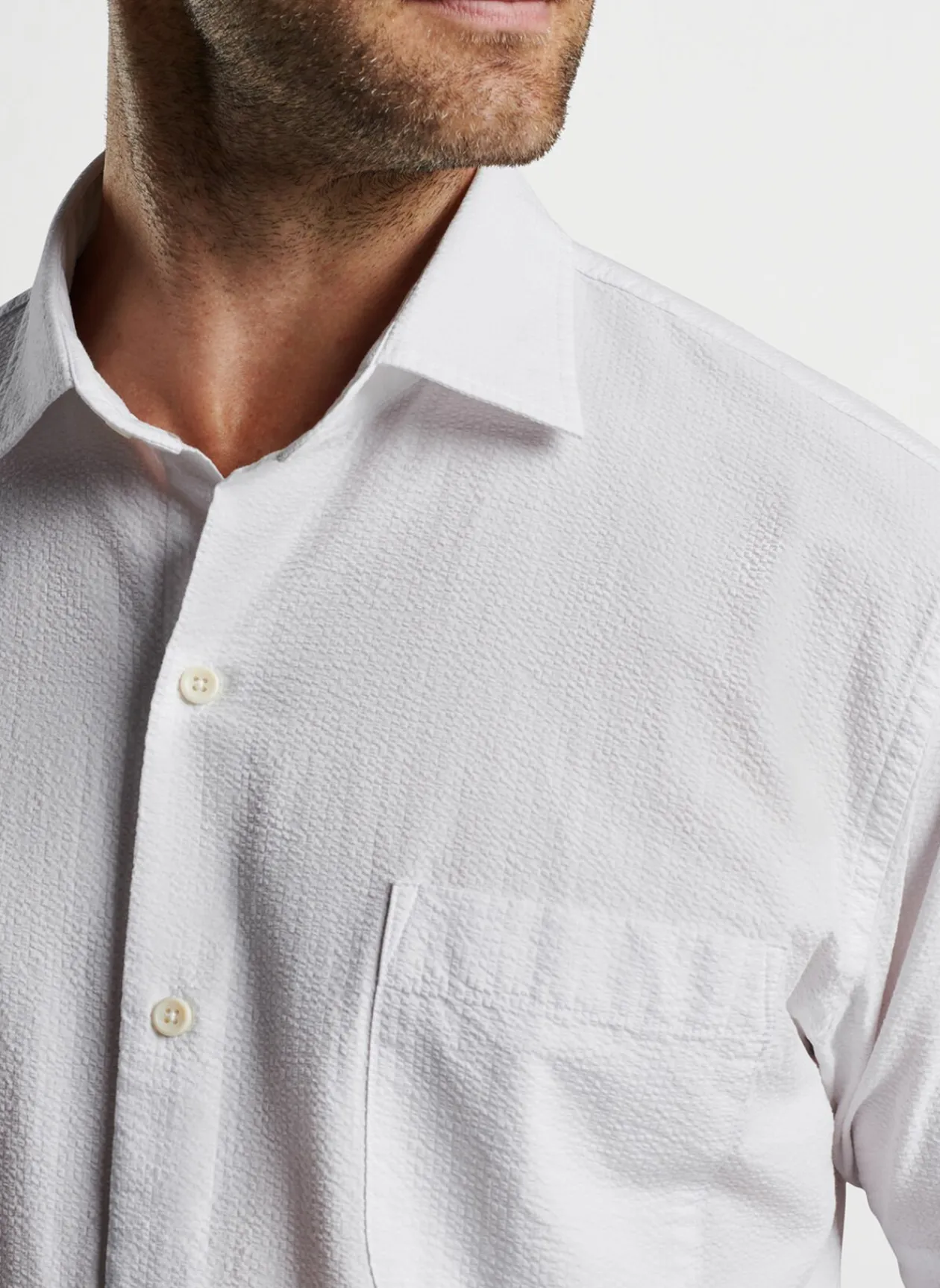 Peter Millar Sport Shirts|Seaward Seersucker Cotton Sport Shirt