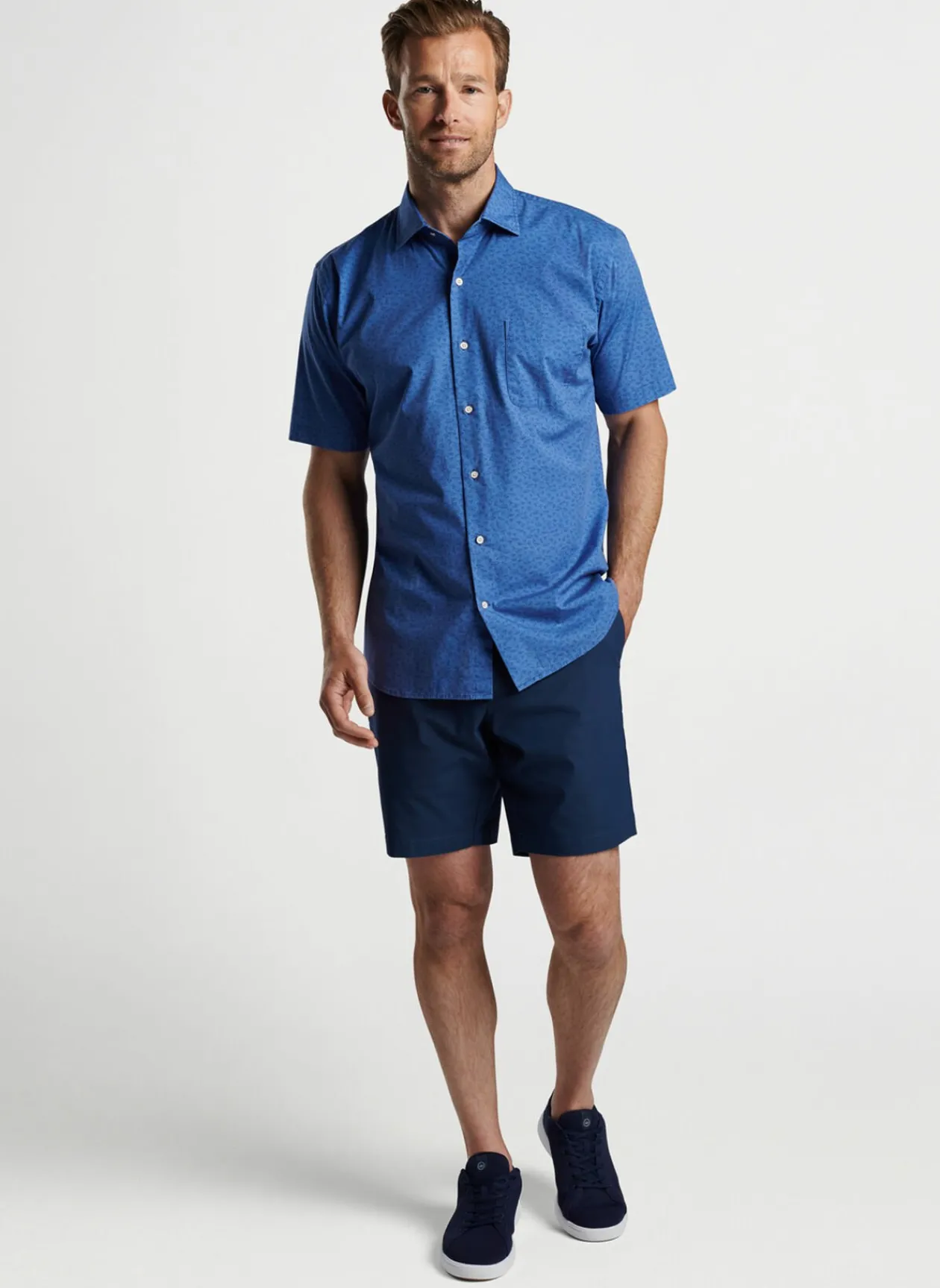 Peter Millar Sport Shirts|Shorebird Cotton-Stretch Sport Shirt