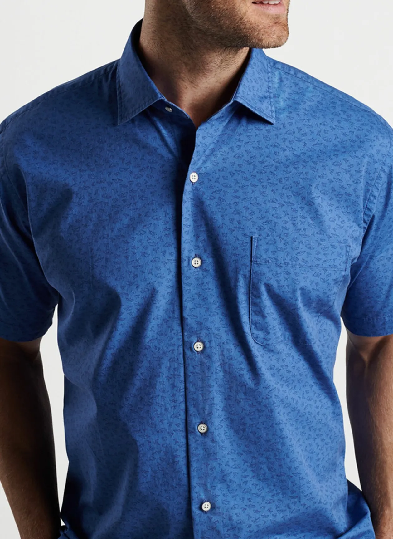 Peter Millar Sport Shirts|Shorebird Cotton-Stretch Sport Shirt