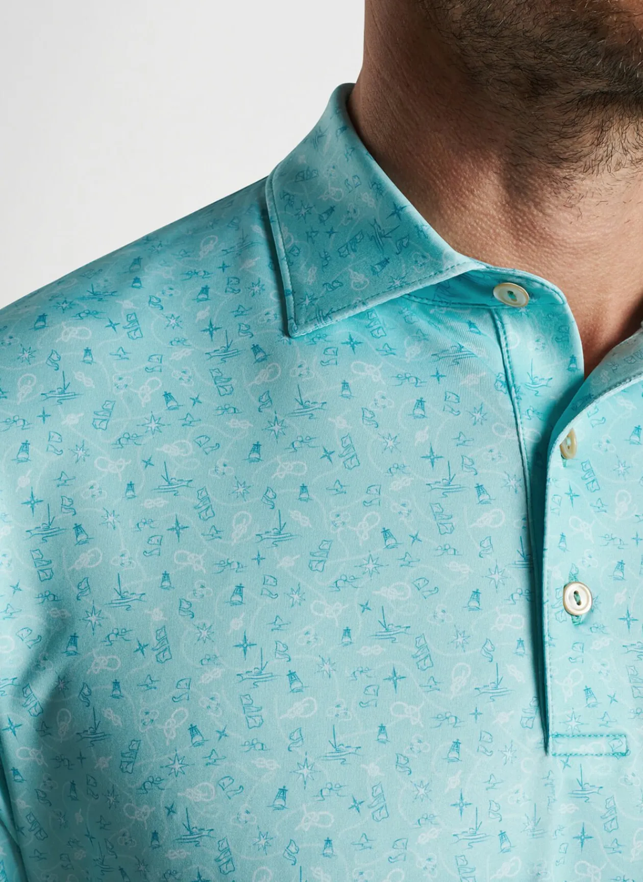 Peter Millar Sun Protection Apparel|Show Me The Way Performance Jersey Polo