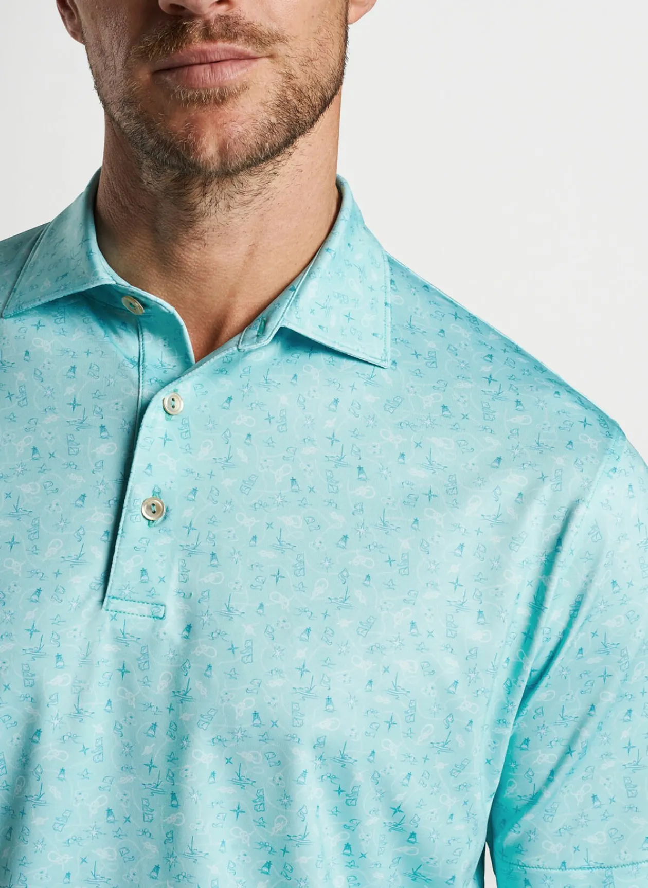 Peter Millar Sun Protection Apparel|Show Me The Way Performance Jersey Polo