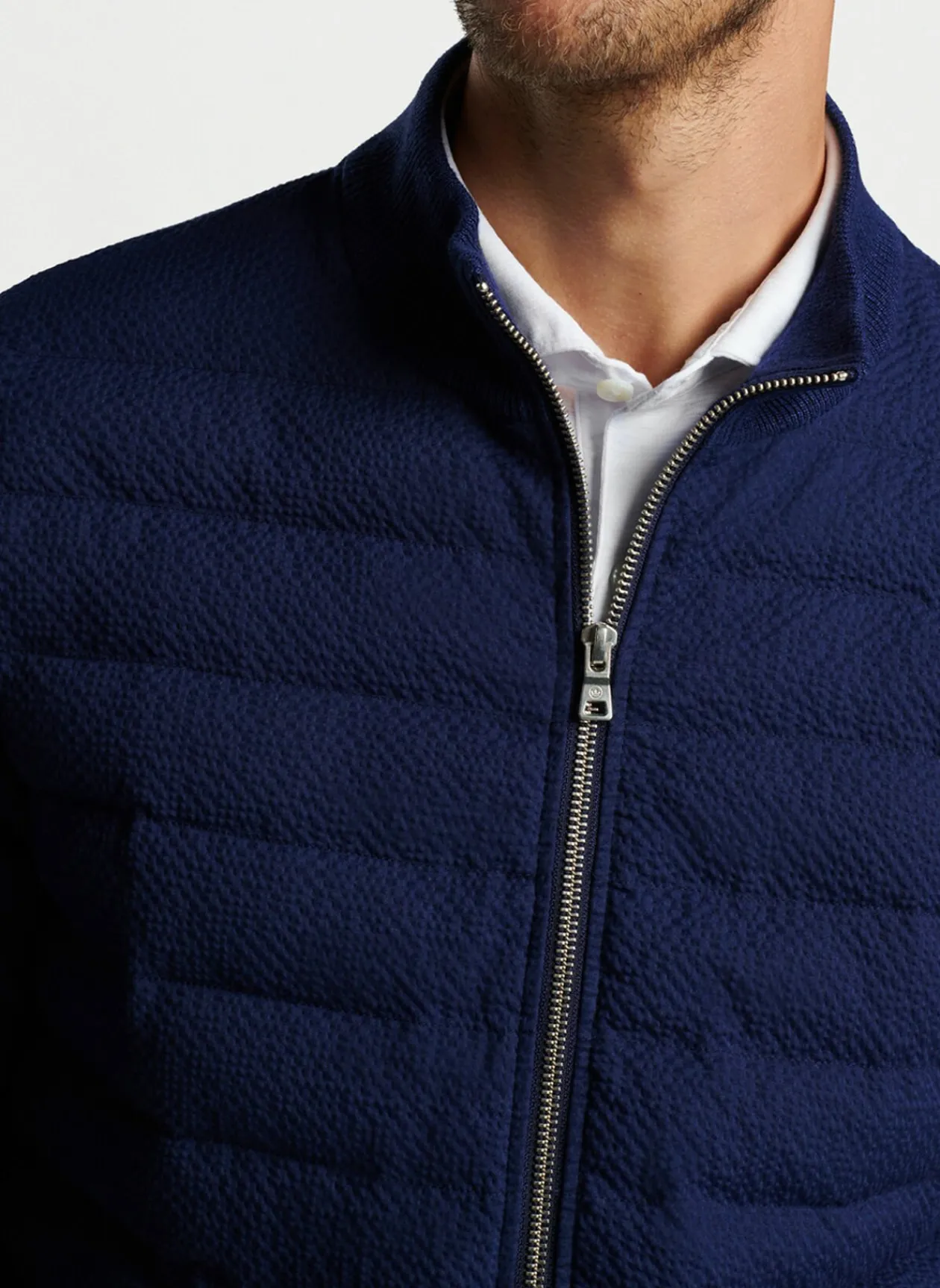 Peter Millar Jackets & Coats|Smith Hybrid Seersucker Sweater Jacket