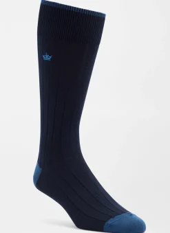 Peter Millar Socks|Solid Rib Crew Sock
