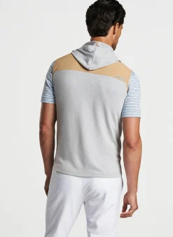 Peter Millar Vests|Solstice Performance Hybrid Full-Zip Hoodie Vest