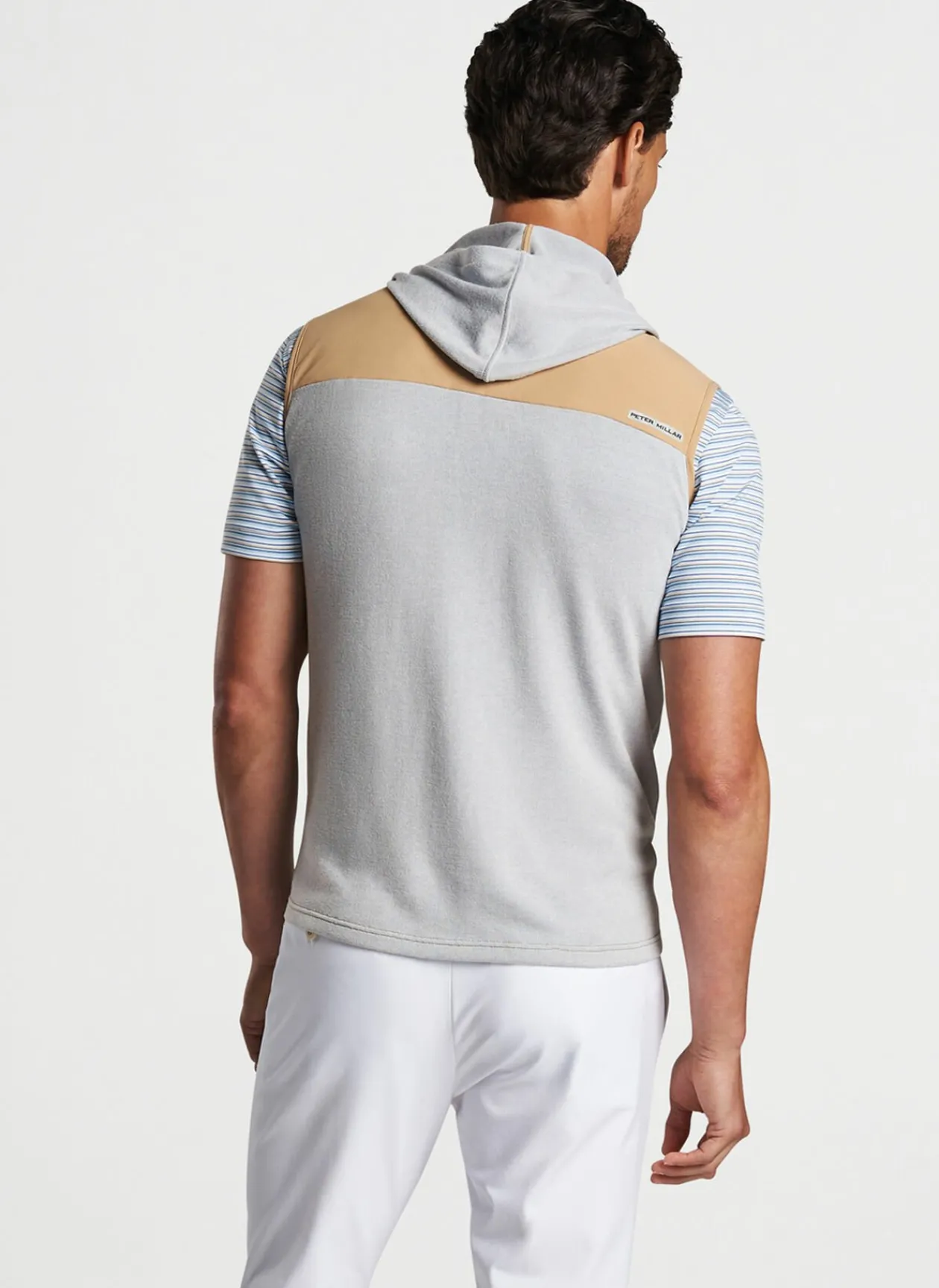 Peter Millar Vests|Solstice Performance Hybrid Full-Zip Hoodie Vest