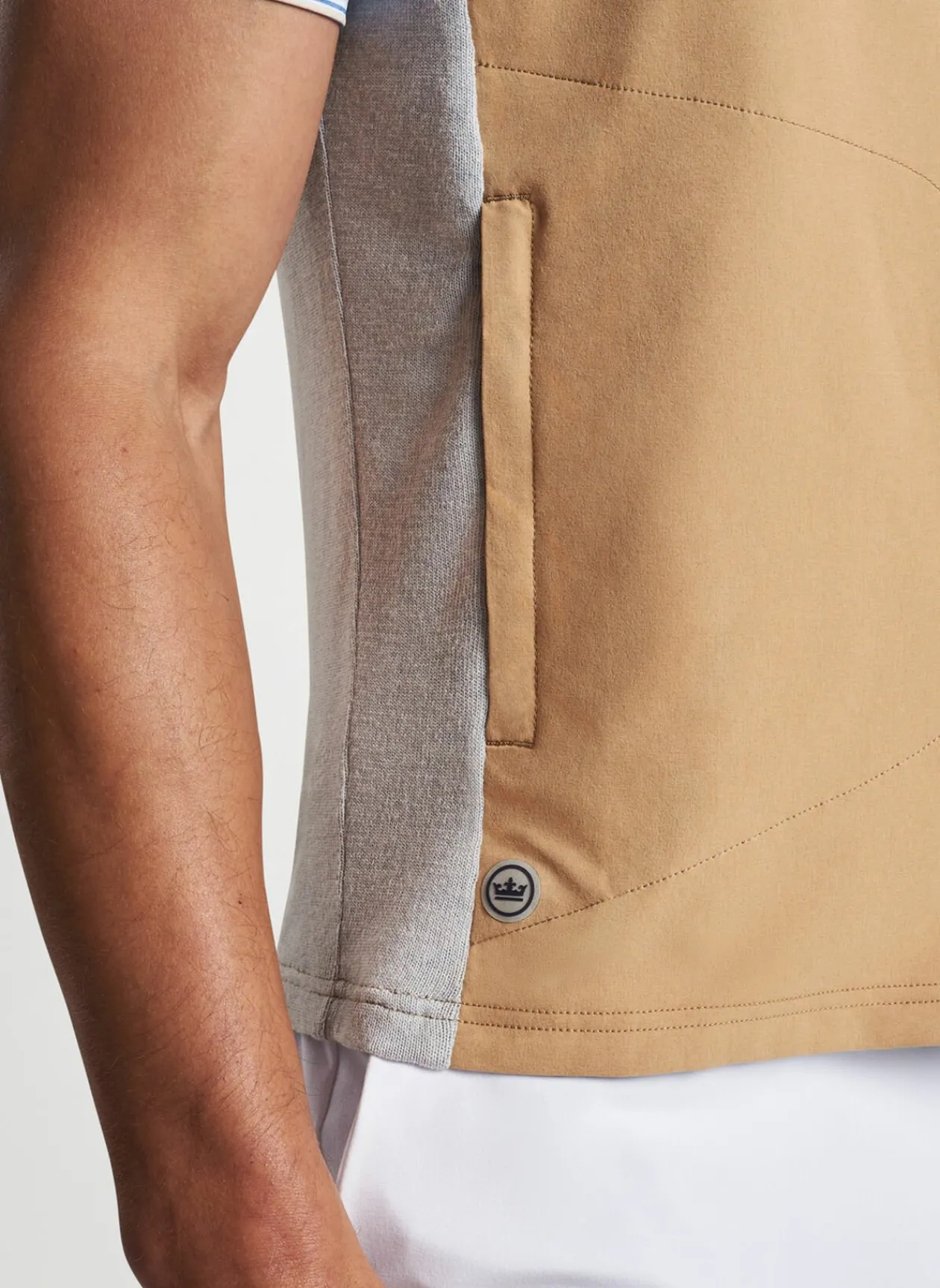 Peter Millar Vests|Solstice Performance Hybrid Full-Zip Hoodie Vest
